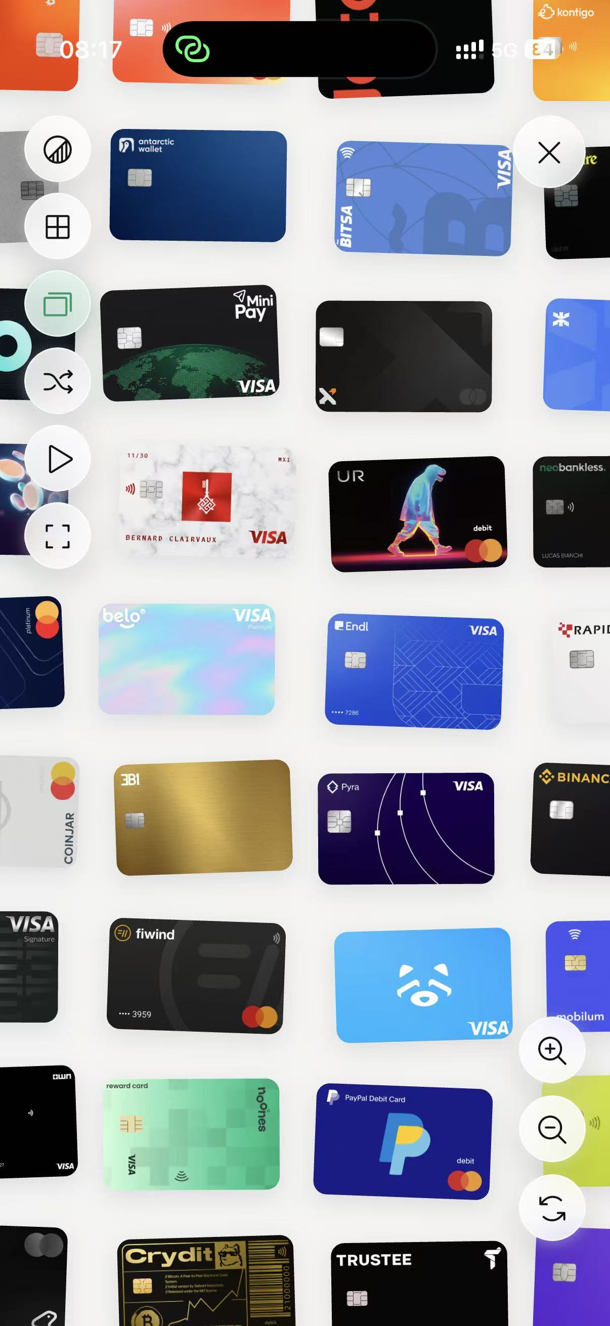 CardFi 卡片墙